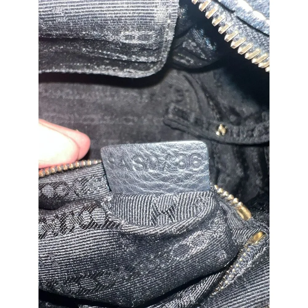 Celine Bittersweet Hobo Black Leather with Contrast Stitching